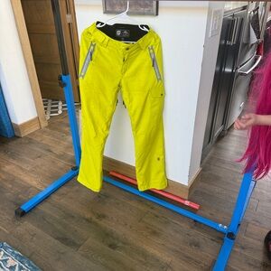 Orange Ski Pants, neon yellow